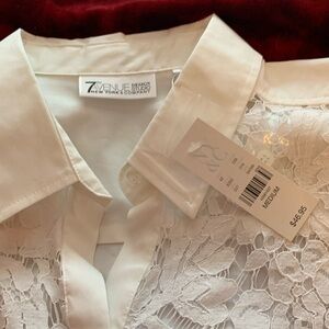 New York and Company 7th Avenue lace blouse